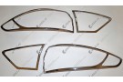 Хромированные накладки на задние фонари Ford Mondeo 5 2014+